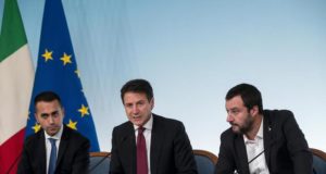 Di Maio, Salvini, Conte